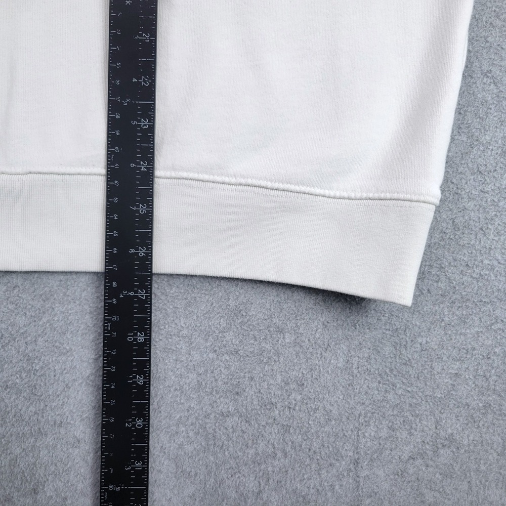 Anine Bing Varsity Sweatshirt Women XS White Chenille AB Patch Oversized Cotton - Picture 7 of 15